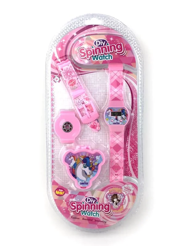unicorn 1 комплект, relogio feminino, новинка, relojes, Мультяшные детские часы, принцесса, часы, модные, детские, милые, Резиновая кожа, кварцевые часы - Цвет: unicorn