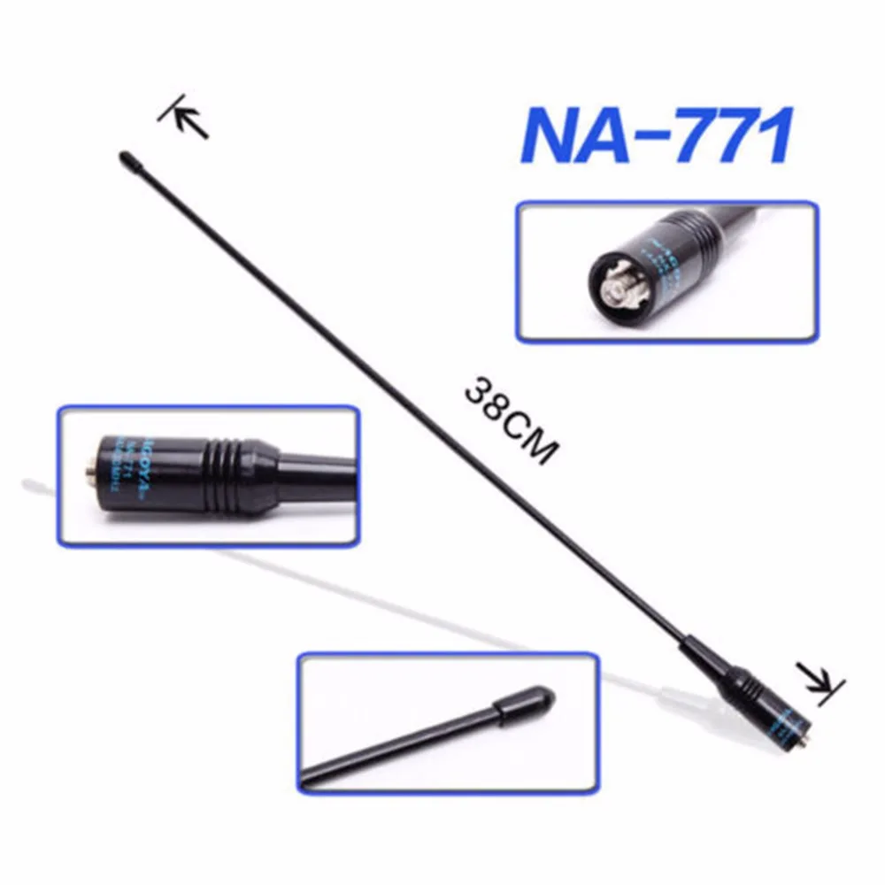 Новинка 100 шт. Двухдиапазонная портативная мягкая антенна NAGOYA VHF/UHF 144/430 МГц