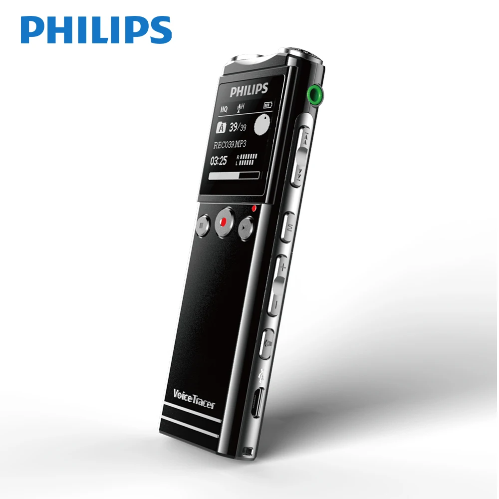 Цифровой диктофон Philips с сухой батареей 40 м беспроводным микрофоном|Цифровые