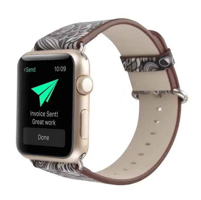 Национальный ремень для наручных часов iwatch, ремешок для наручных часов Apple Watch, версии кожаный ремешок 38/42 мм 40 мм 44 мм, версия 1/2/3/4/5