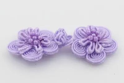 DoreenBeads 5 пар китайская лягушка закрытие узел застежка Пуговицы Cheongsam украшение для свадебного приглашения ручной работы цветок кнопка - Цвет: 16
