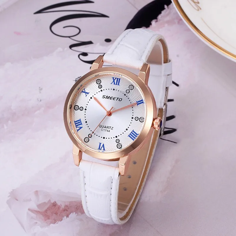 

Women Faux Leather Quartz Analog Wrist Watch Casual Luxury Watches Pulseira Relogio Feminino