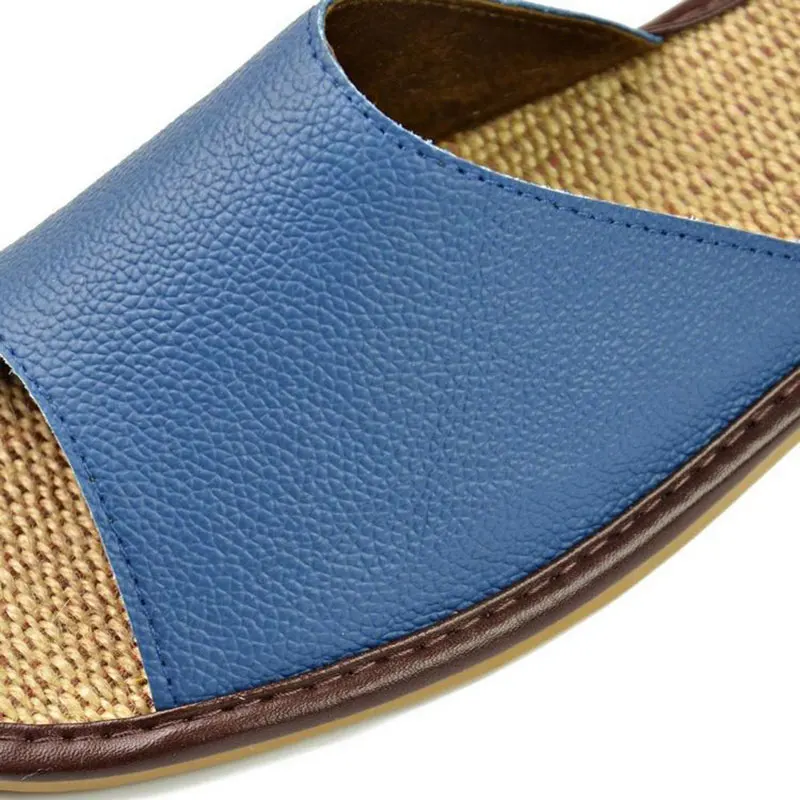 Mntrerm/Мужская обувь из натуральной кожи Летние тапочки Домашние