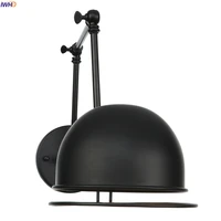 iwhd nordic style retro black wall light fixtures bedroom beside stair edison loft industrial vintage wall lamp sconce lighting