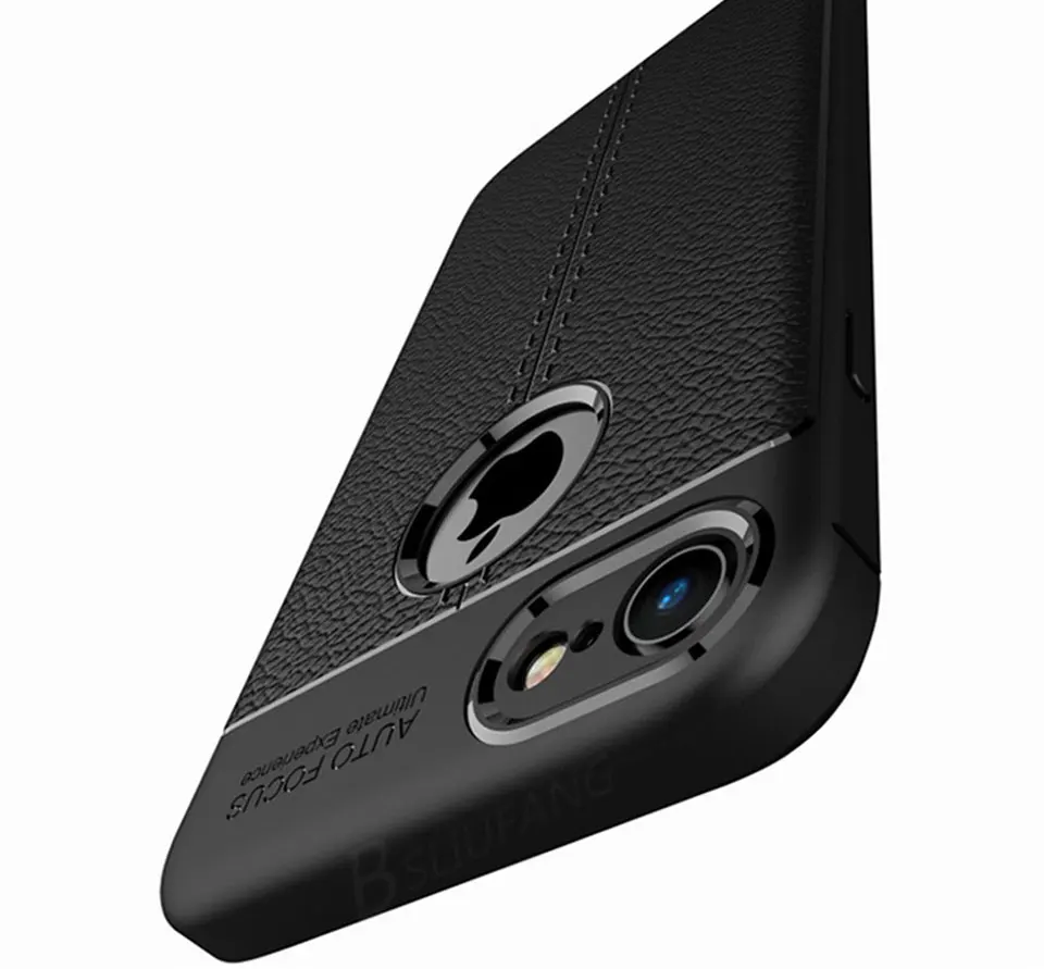 BSLIUFANG роскошный противоударный матовый чехол для iPhone 6 7 8 Plus 6s TPU кожаный мягкий чехол для телефона iPhone X XR XS Max чехол