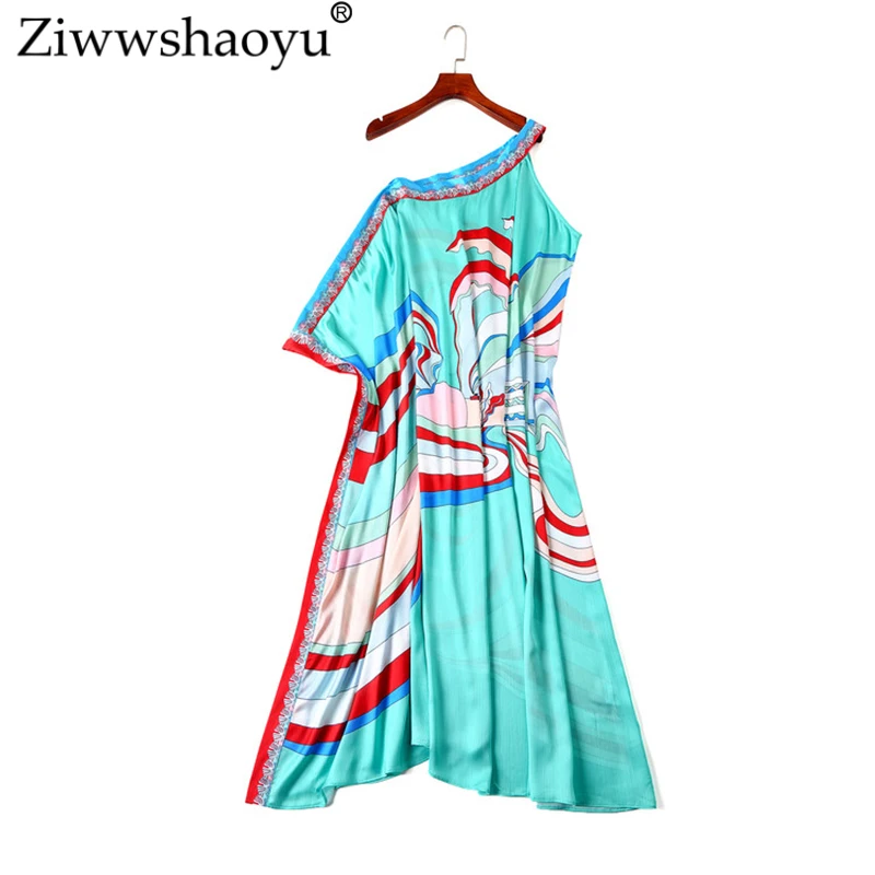 Платье Ziwwshaoyu женское с открытыми плечами пикантный модный сарафан лямкой на шее