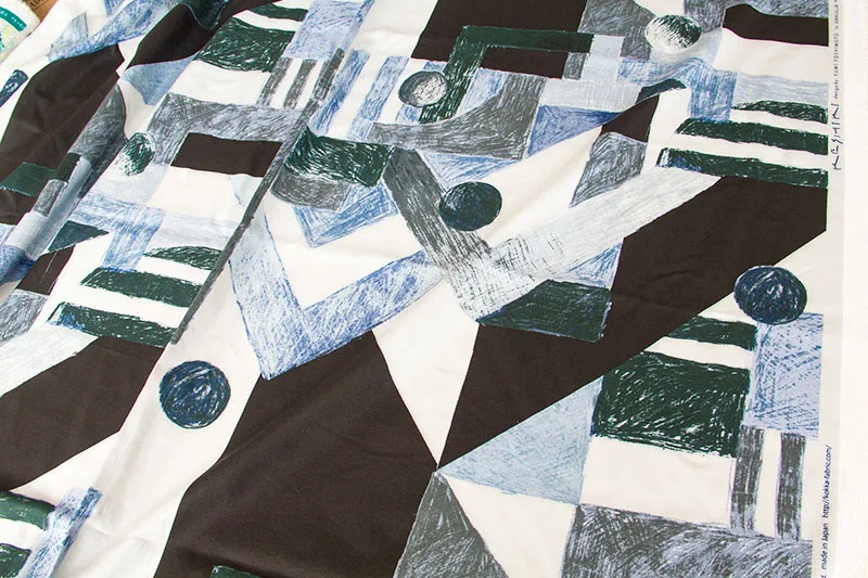 Half-Meter Japanese Keshiki asa no yama Lightweight Cotton Fabric For Garment Sewing C | Дом и сад
