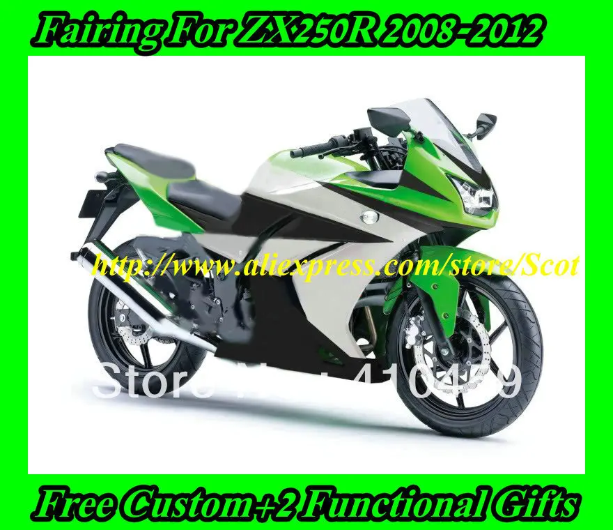 Обтекатель для KAWASAKI Ninja ZX250R 08 09 10 11 12 ZX 250R 2008 2010 2012 EX250|fairing kit|kawasaki fairing kitsninja 250r kit |