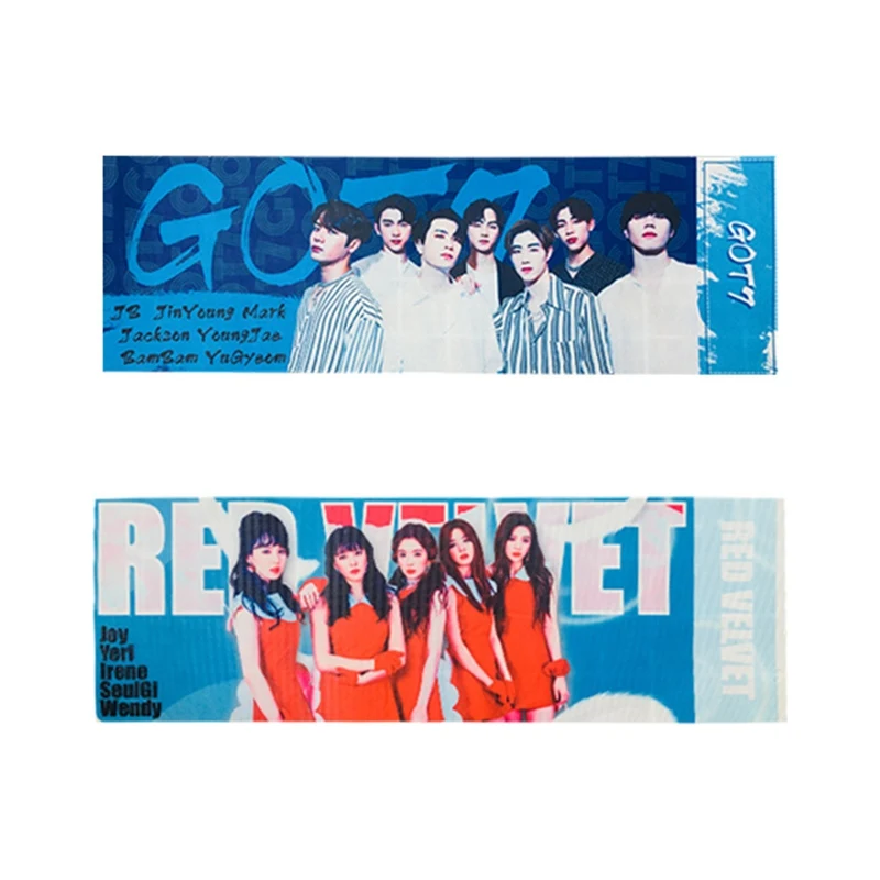 1 шт. Kawaii GOT7 IKON REDVELVET концертная поддержка ручной баннер ткань повесить плакат Канцелярский набор