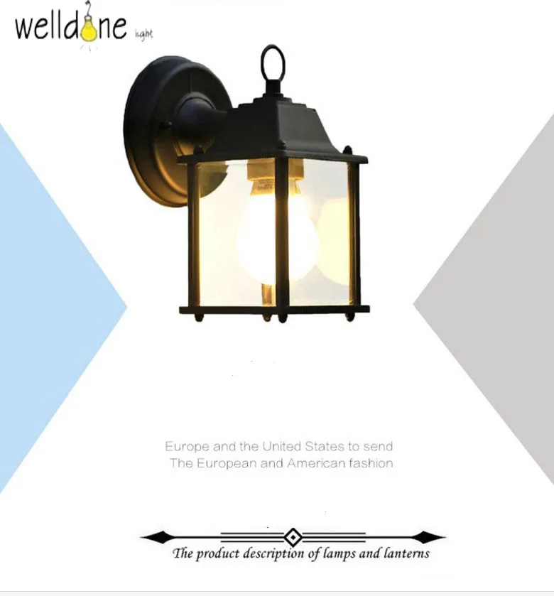 Настенный светильник водонепроницаемый 5 Вт E27|wall light outdoor|light outdooroutdoor wall |