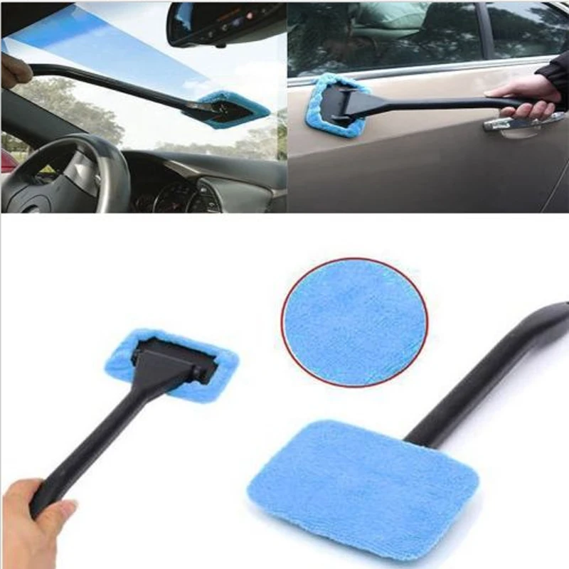 

Drop Shipping 1 Pcs Microfiber Windshield Clean Car Auto Wiper Cleaner Glass Window Tool Brush