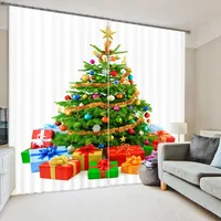 2017 christmas tree 3D Photo Printing Blackout Curtains For Bedding room Living room Drapes Cortinas para sala