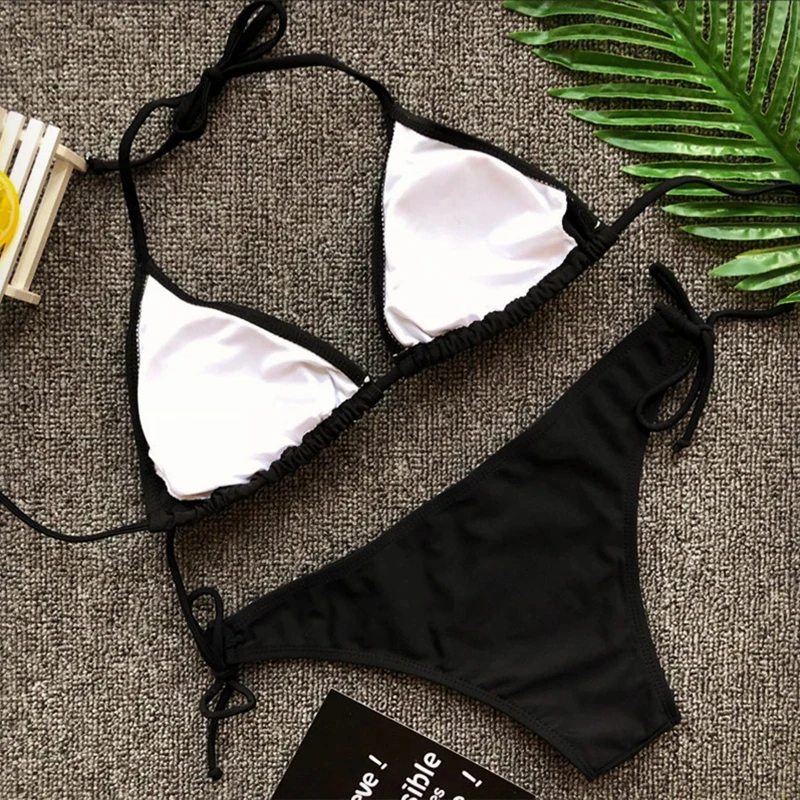 Женский купальник с пуш апом бразильский бюстгальтером бандажный цветочным