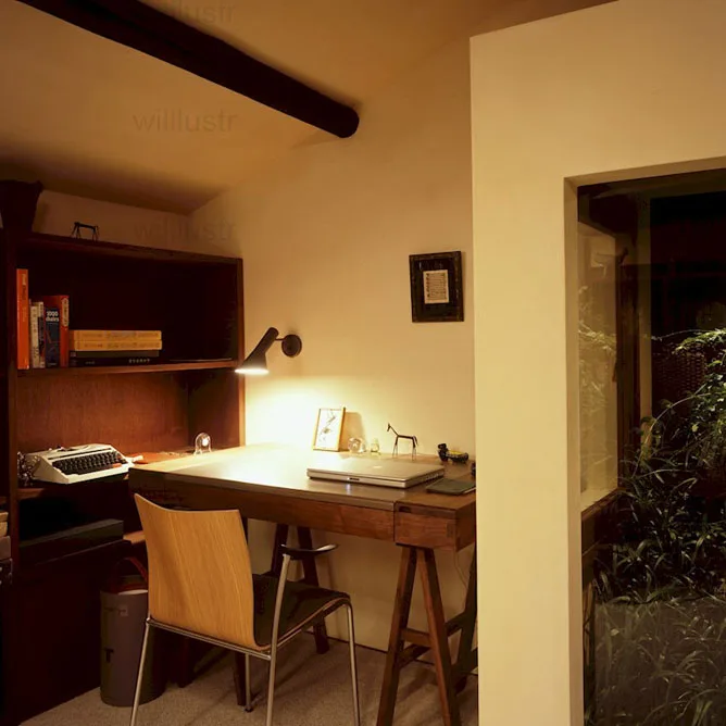 

Willlustr AJ wall lamp wall lighting AJ wall sconce black white 2 sizes doorway porch Denmark nordic design modern wall Light