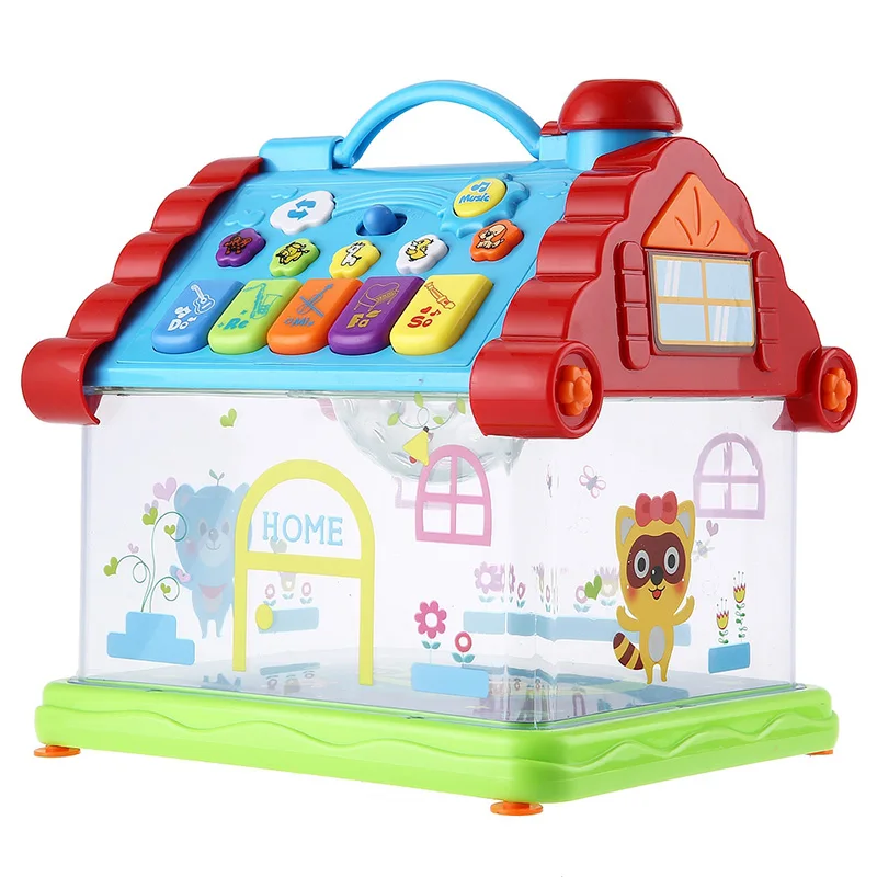 Funny Musical House Piano Toy Electric Glow Intelligent Early Educational Toys Learning Machine Kids Brithday Xmas Gifts|learning machines|toys