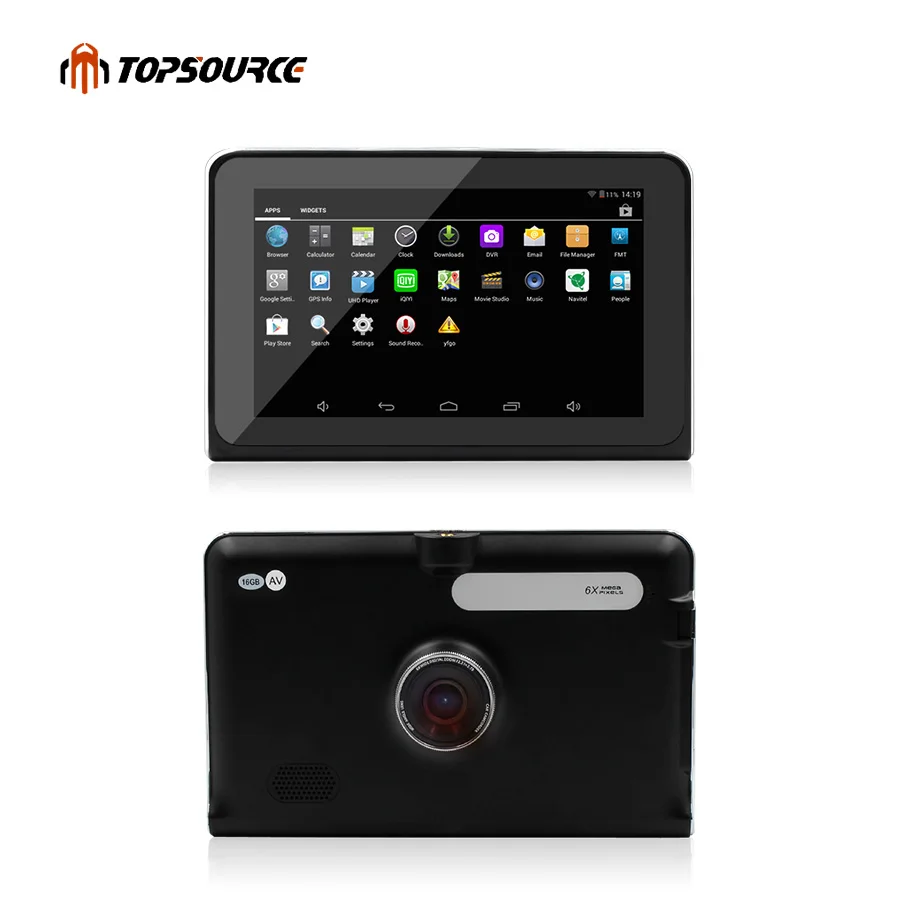 Topsource 7 ''автомобильный gps навигации 16 г/512 МБ AVIN android с DVR заднего вида