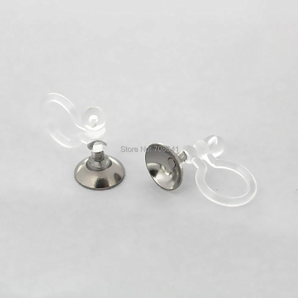 Серьги Клипсы из нержавеющей стали 6 мм|clip on earring findings|clip findingsclip backs |