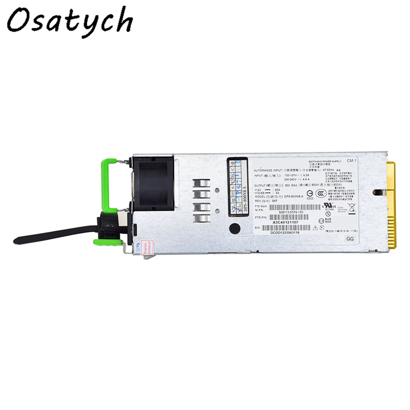 

1pc For Fujitsu RX300 RX200 S7 DPS-800NB A/D S26113-E574-V50 S26113-E574-V52 Server Power 800W блок питания пк