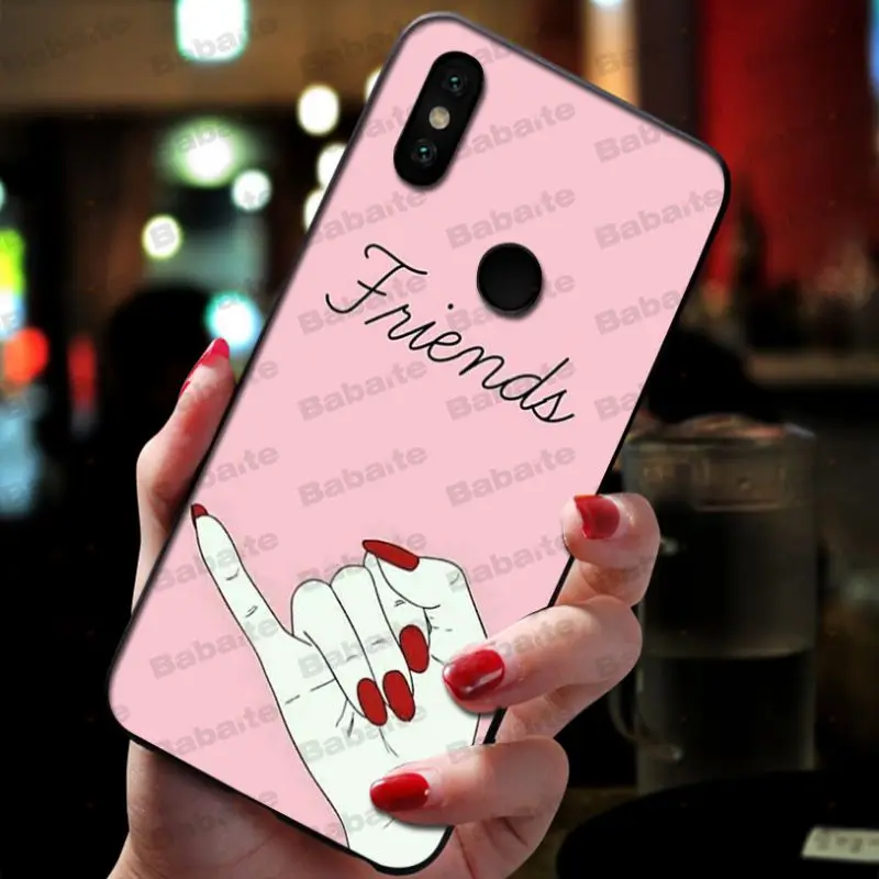 Силиконовый чехол для телефона Babaite Best Friend Girlfriend Boyfriend Shopping girl xiaomi mi 8se mi8lite note2 note3
