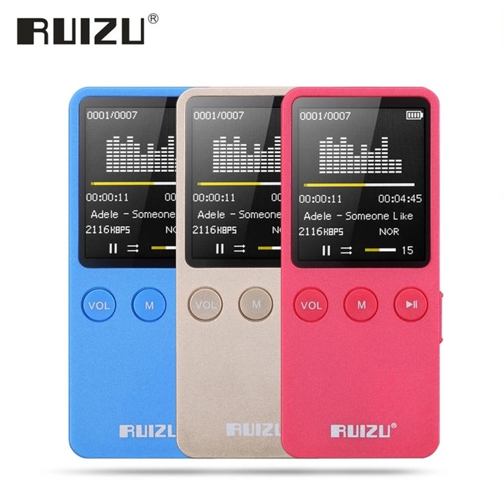 RUIZU X08 музыка Mp3 плеер 8 Гб Flac Lossless Hi-Fi цифровой аудио Экран и разъемом для наушников
