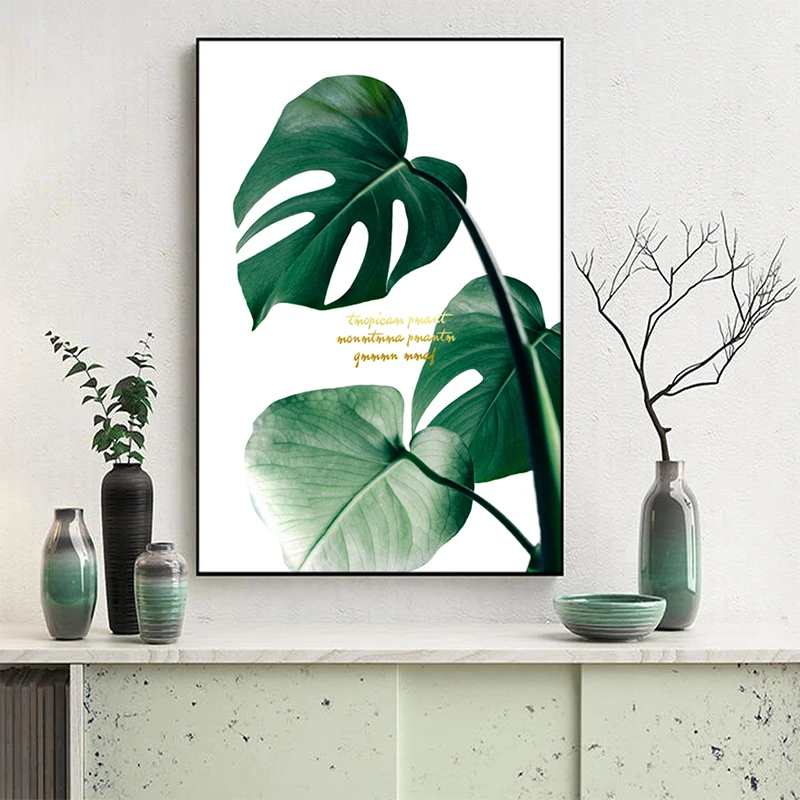 

Nordic Style Art Wall Plant Canvas Painting For Living Room Printed Poster Large Canvas Paintings Decorative Pictures Unframed