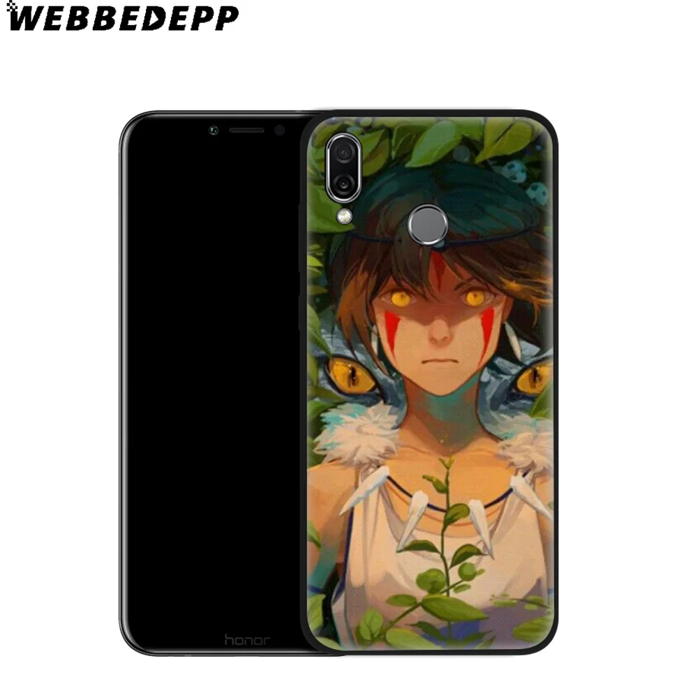 Мягкий чехол WEBBEDEPP Princess Mononoke для Huawei P8 P9 P10 P20 P30 Lite Pro P Smart Z Plus 2019 Y6 Prime 2018 2017 Mini |