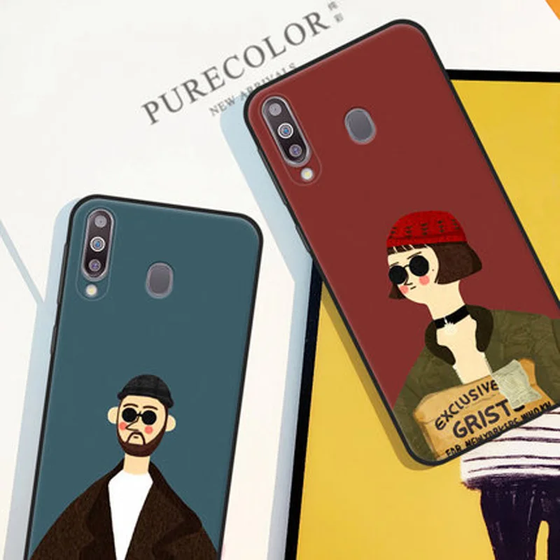 Чехол для Samsung galaxy A40s мягкий силиконовый чехол с рисунком Леона и убийцы телефона