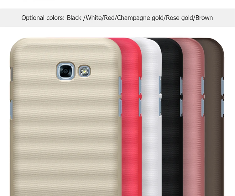 Case For Samsung Galaxy A3 2017 A320F case cover NILLKIN Super Frosted Shield matte back with free screen protector | Мобильные