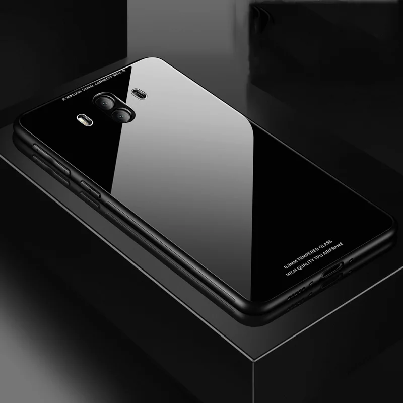 Xinchentech для Huawei mate 10 Pro стеклянный чехол Роскошная силиконовая рамка + стеклянная