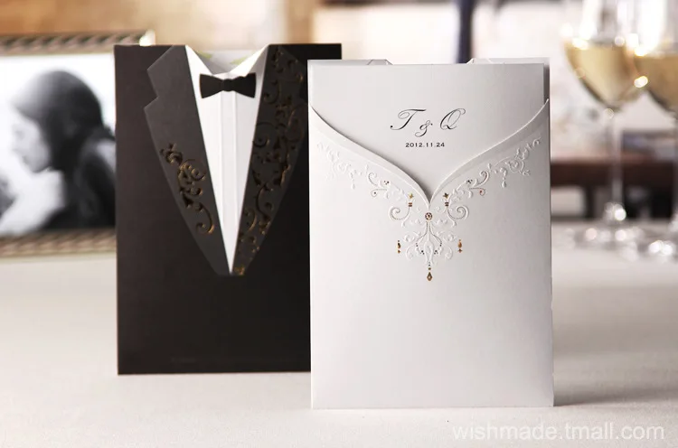 

Красочное индивидуальное Свадебное приглашение жениха и невесты с фото и печатью