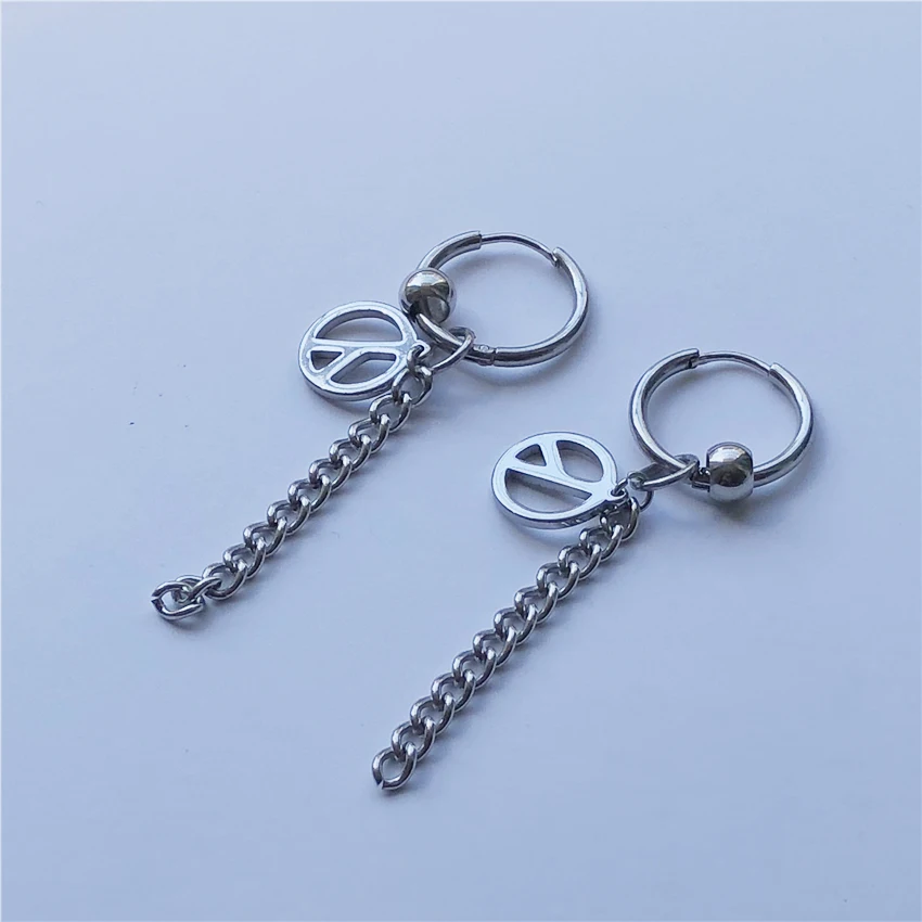 UVW0259 2 шт. BTS AccessoriesPunk кисточкой цепь Креста уха Длинные висячие серьги