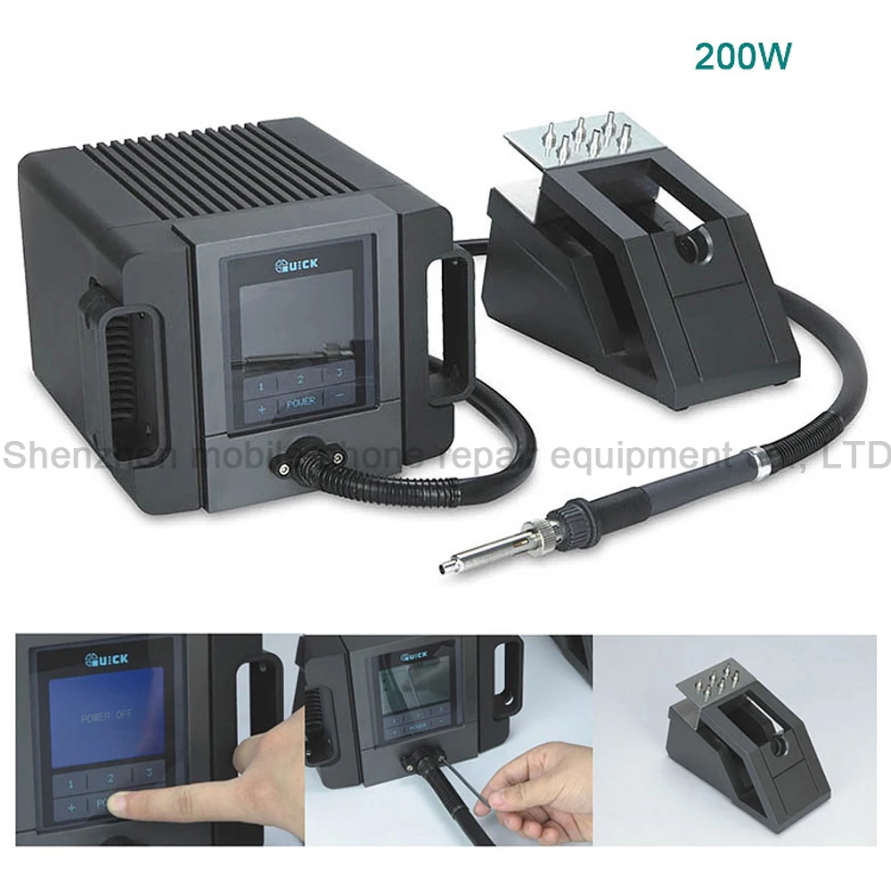 QUICK TR1100 200 Вт Бессвинцовая станция горячего воздуха для распайки теплового