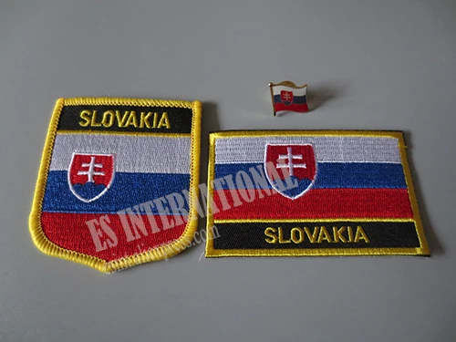 Set of 3 ones Нашивки с вышитым национальным флагом и Металлическая Булавка с отворотом в виде флага - Цвет: Set of 3 ones
