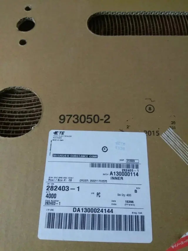 

282403-1 CONN MINI MIC SOCKET 22-20AWG TYCO TERMINALS TE Connectors AMP connectors terminals 100% new and original parts