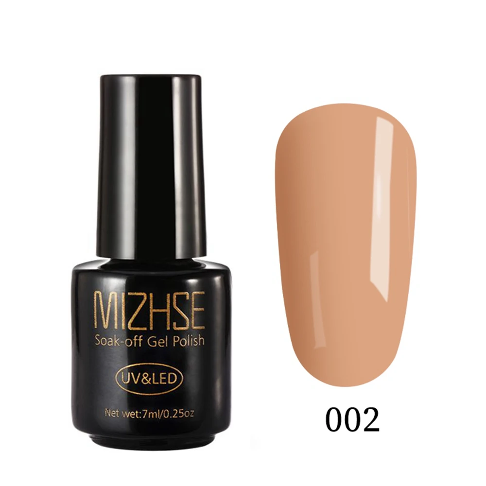 Nude002 MIZHSE Цветной Гель-лак, УФ светодиодный Гель-лак для ногтей, желтый цвет, лак для ногтей, горячая Распродажа, базовое верхнее покрытие, УФ-гель, цветной праймер для ногтей - Цвет: Nude002