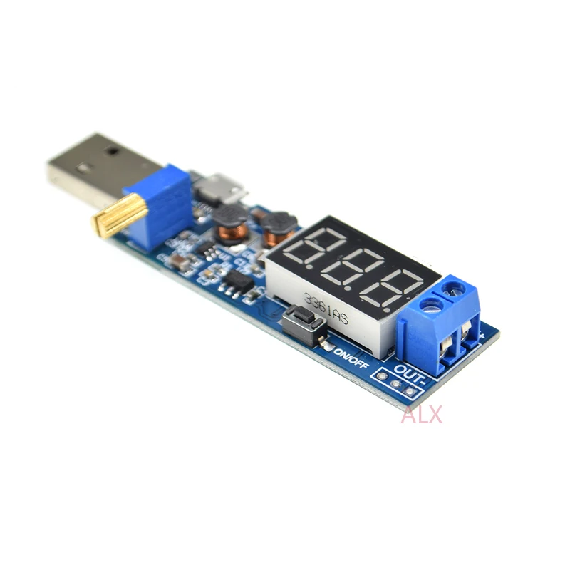 USB A MICRO Φ Регулируемый понижающий регулятор напряжения модуль питания повышающий