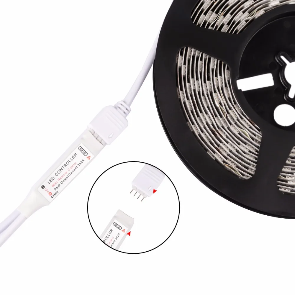 RGB Best ТВ/pc Задний план Светодиодные ленты Освещение 300 светодиоды DC5V SMD5050 LED