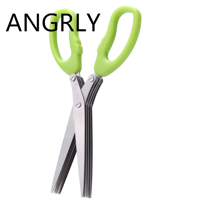 Многофункциональные кухонные ножи из нержавеющей стали 5 Многослойные ножницы