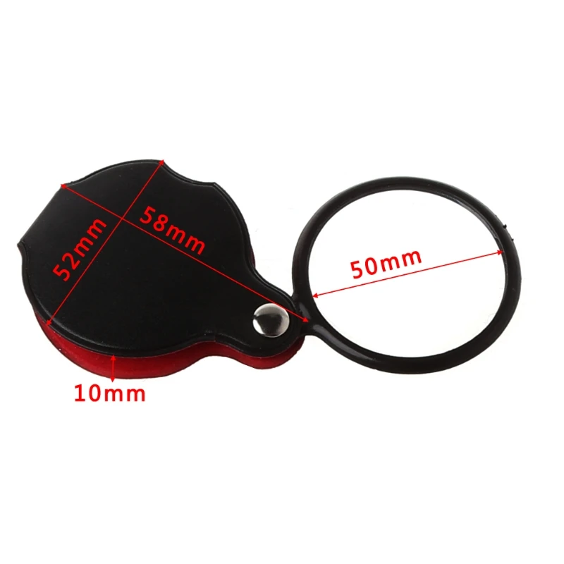 8X мини карманный складной ювелирный Лупа увеличительное стекло лупа объектив 50