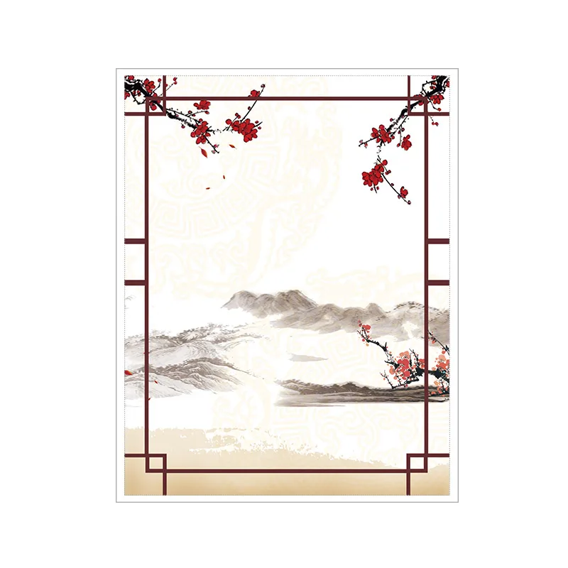 Матовые стеклянные наклейки на окна домашнее украшение в китайском стиле для