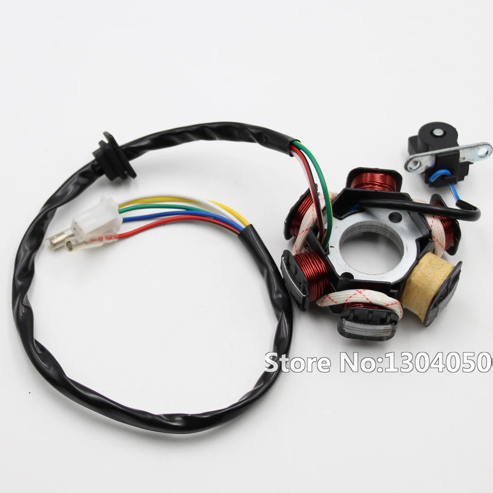 GY6 50 110 150cc Магнитный статор зажигания 6 катушек скутер мопед вездеход картинг
