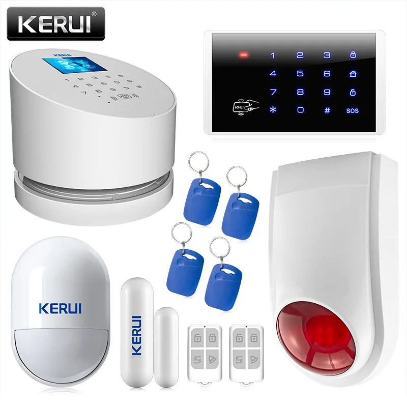 KERUI W2 wifi сетевая сигнализация IOS Android приложение дистанционное управление wifi GSM PSTN Охранная домашняя система охранной сигнализации - Цвет: KIT2