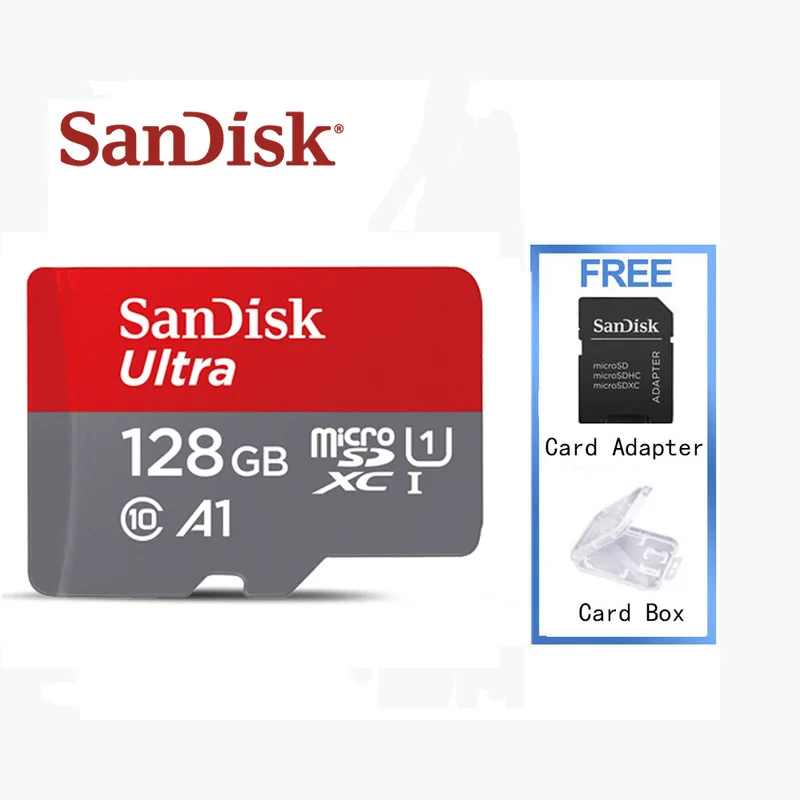 Original Sandisk carte micro sd 32gb 64gb 128gb class 10 TF card 80Mb/s microSDHC/SDXC DJ memory forhuawei honor &amp table PC | Компьютеры