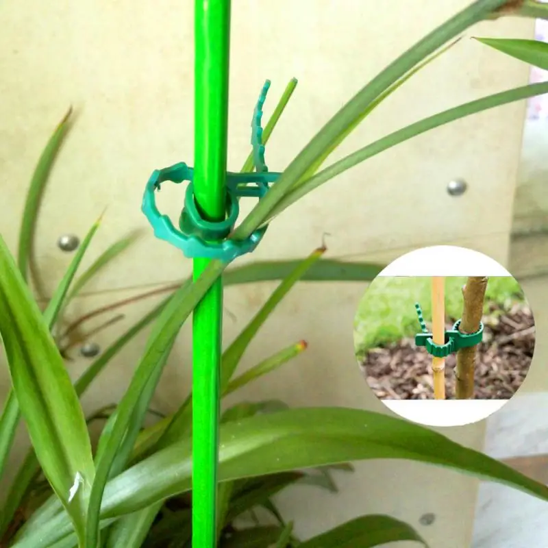 Heavy Duty Soft Rubber Buckle Shrub Ties Adjustable Interlock Garden Tree for Rose Plant Support | Дом и сад