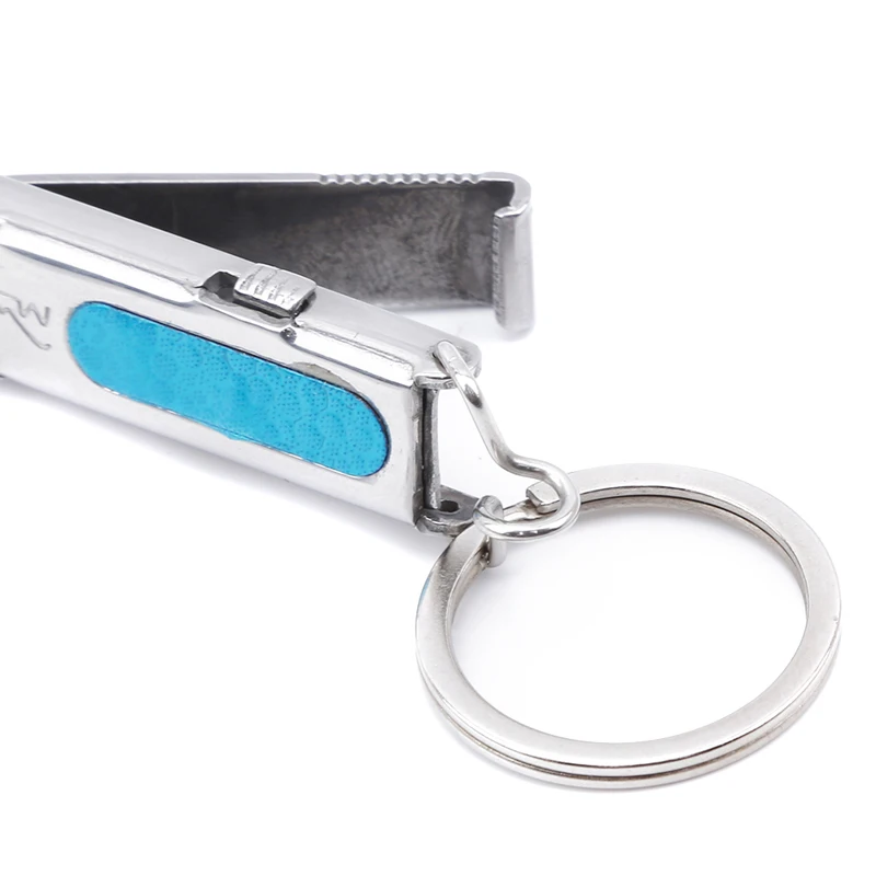 1 шт. серебряное кольцо для ногтей из нержавеющей стали ключей в форме