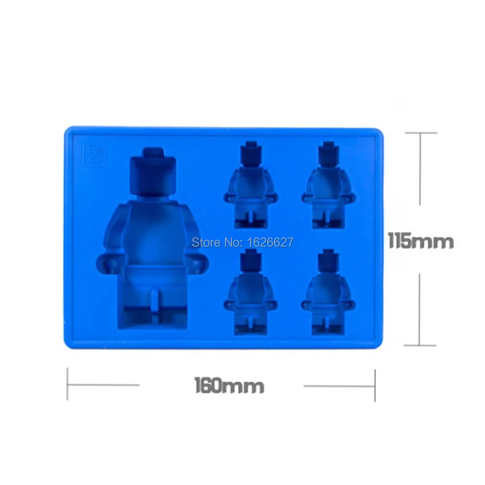 Новое поступление 5x силиконовая форма для льда с роботом инструменты мороженого
