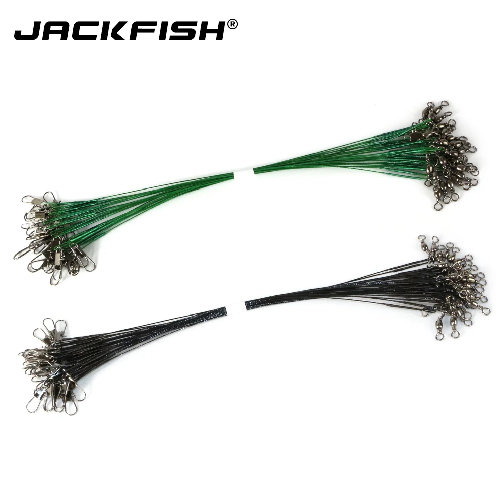 Рыболовные снасти JACKFISH 30 шт./лот аксессуары коннектор для лески стальной