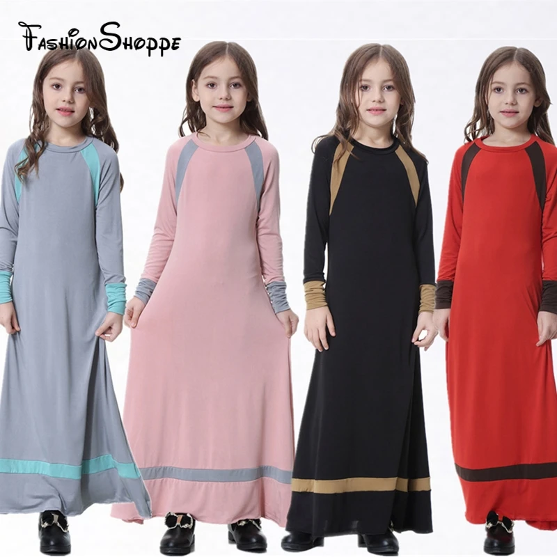 Длинное платье с длинным рукавом для мусульман Исламская Аравия Дубай