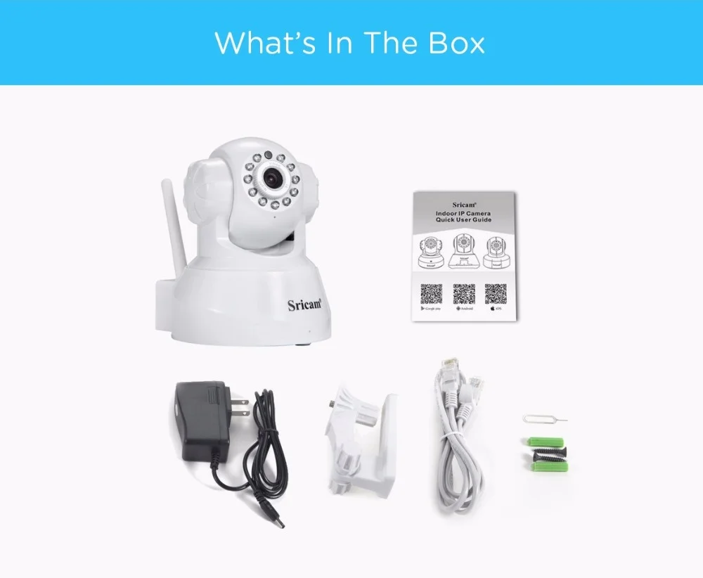 Sricam SP012 беспроводная IP камера 720P Wifi панорамирование/наклон наблюдения ONVIF P2P детский монитор Поддержка SD карты 128G удаленный просмотр веб-камера