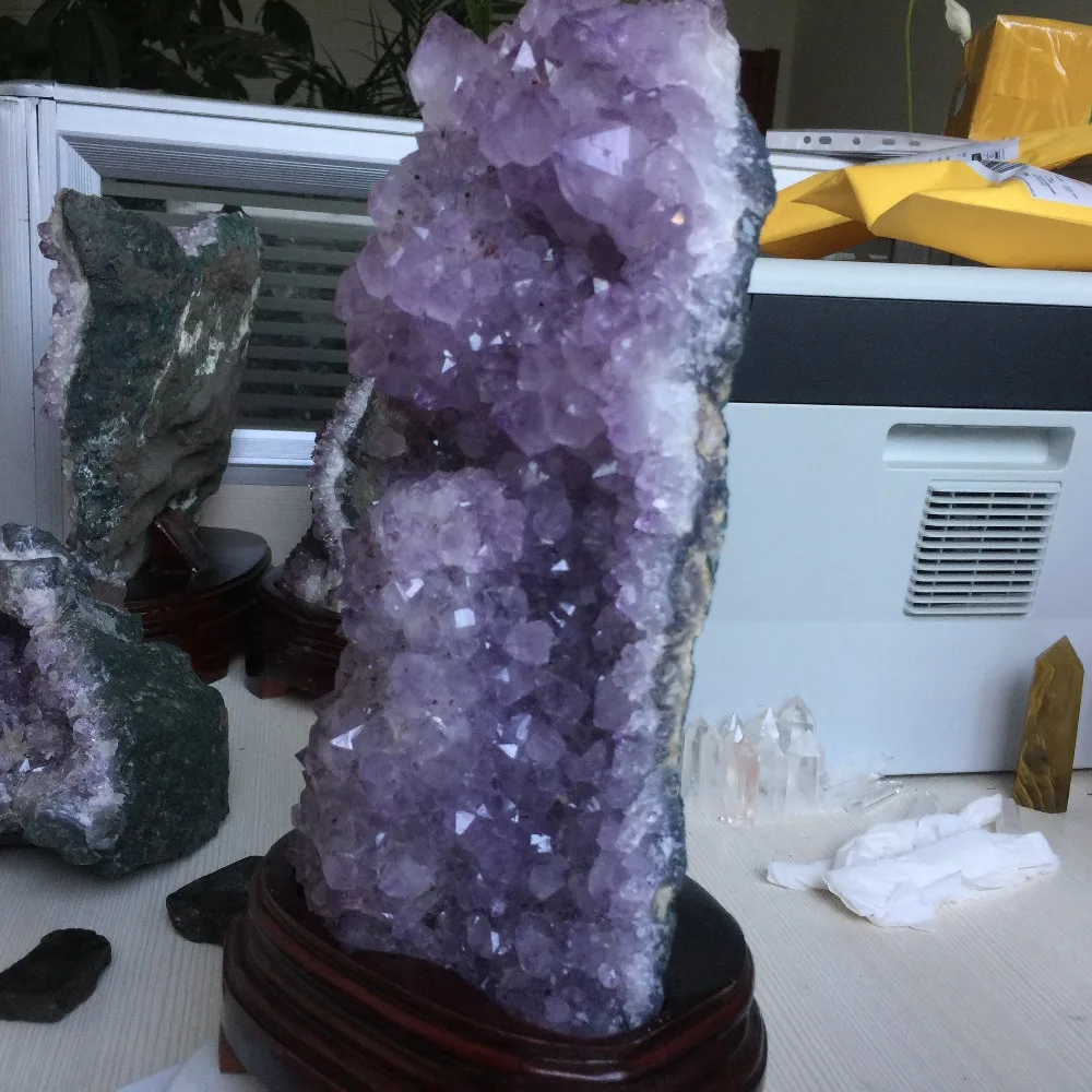 2,5 кг природного Purply аметистовый геодезический с лечебным действием, образцы кристаллы украшения дома Хэллоуин украшения или Кухня аксессуары